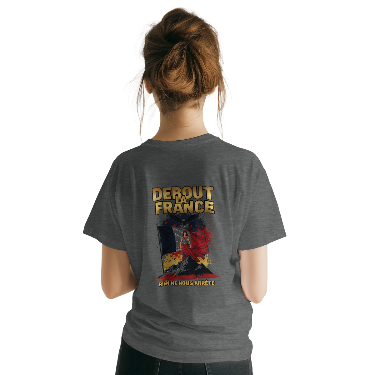 T-shirt Femme Debout la France – Coton Premium