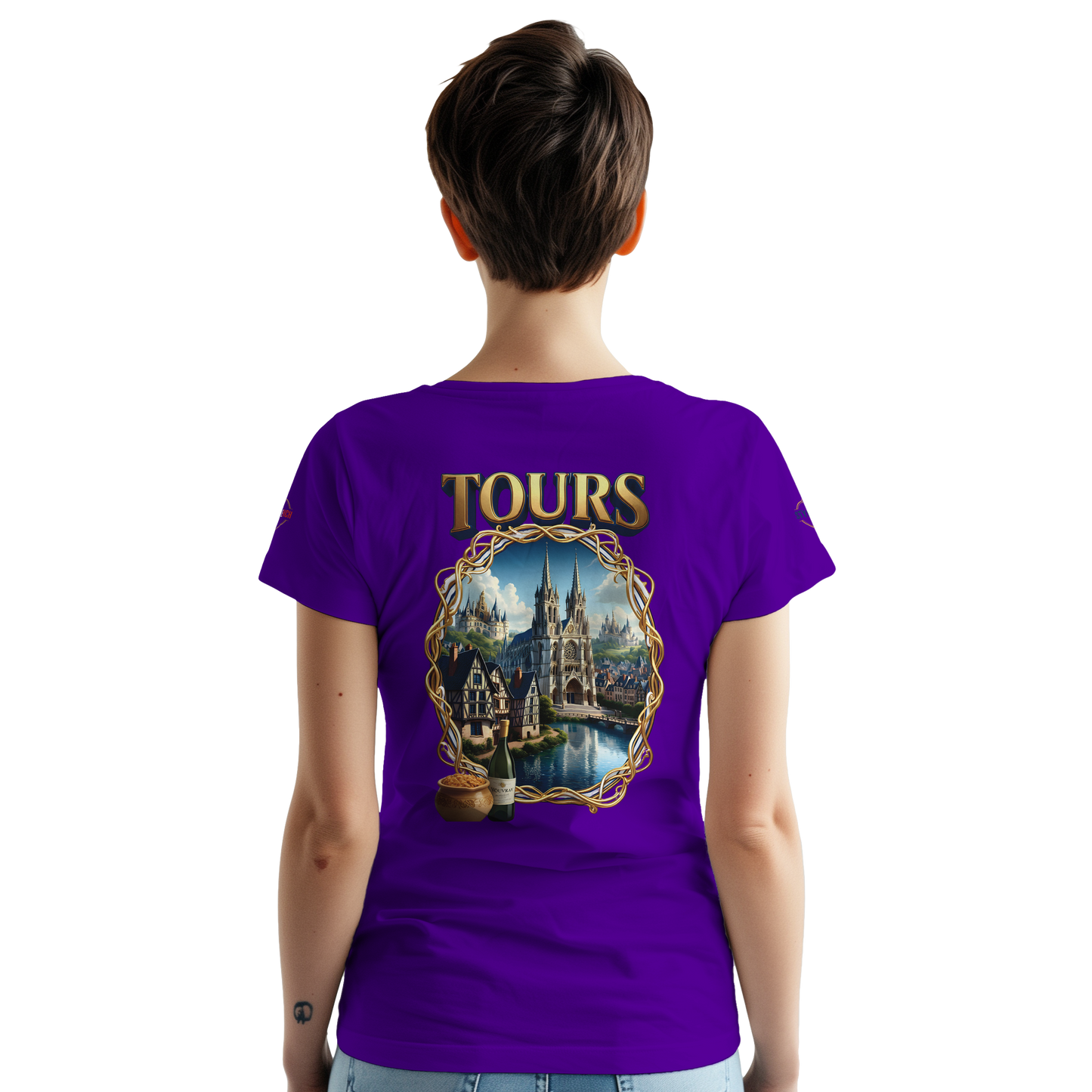 T-shirt Unisexe Tours Ville de France – Coton Épais Premium
