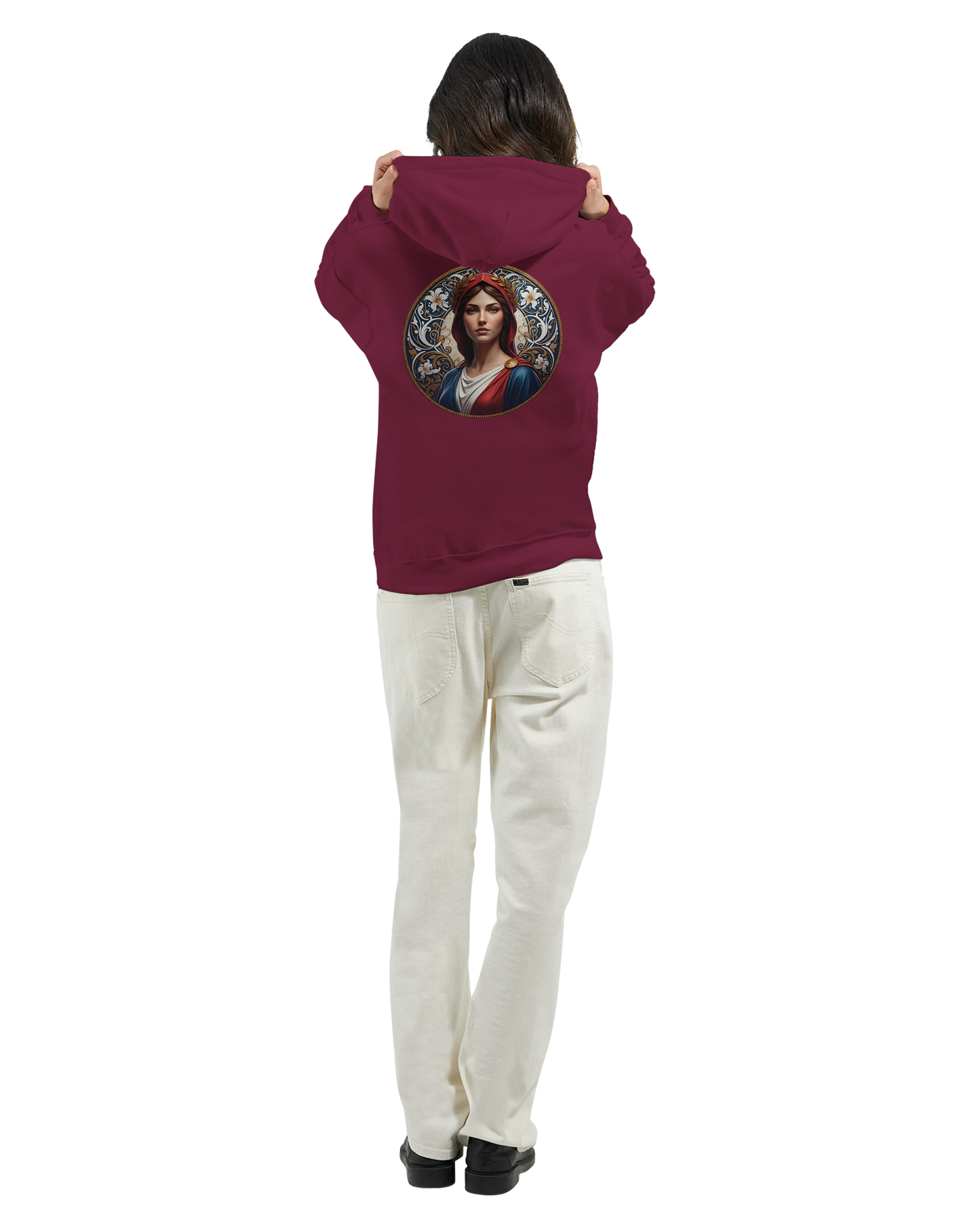 Sweat à capuche femme Marianne - Hoodie en coton et polyester