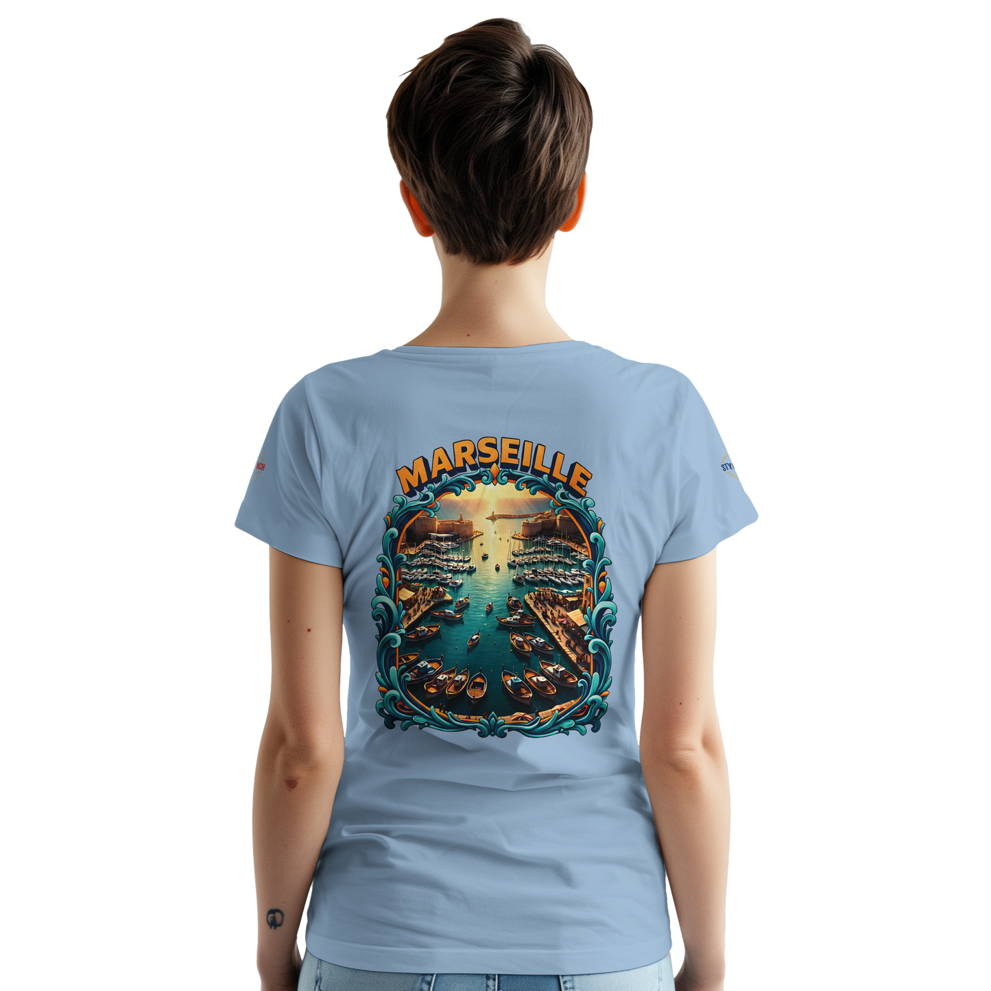 T-shirt Unisexe Marseille – Coton Épais à Coupe Classique