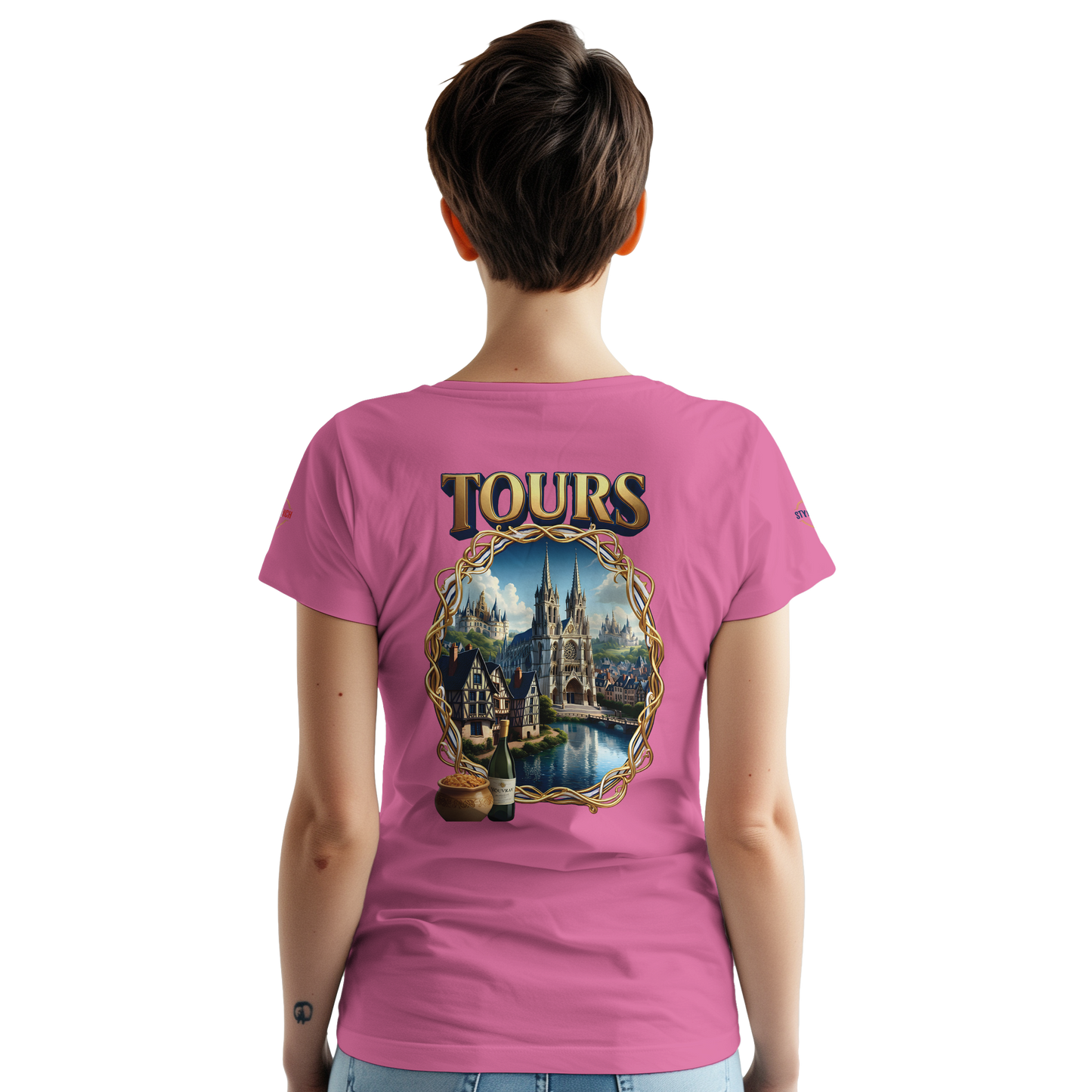 T-shirt Unisexe Tours Ville de France – Coton Épais Premium