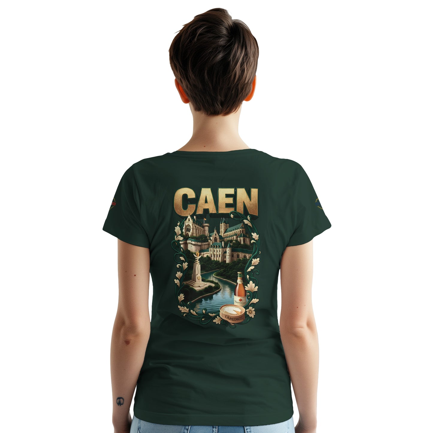 T-shirt Unisexe Caen - Ville de France - Design Classique en Coton