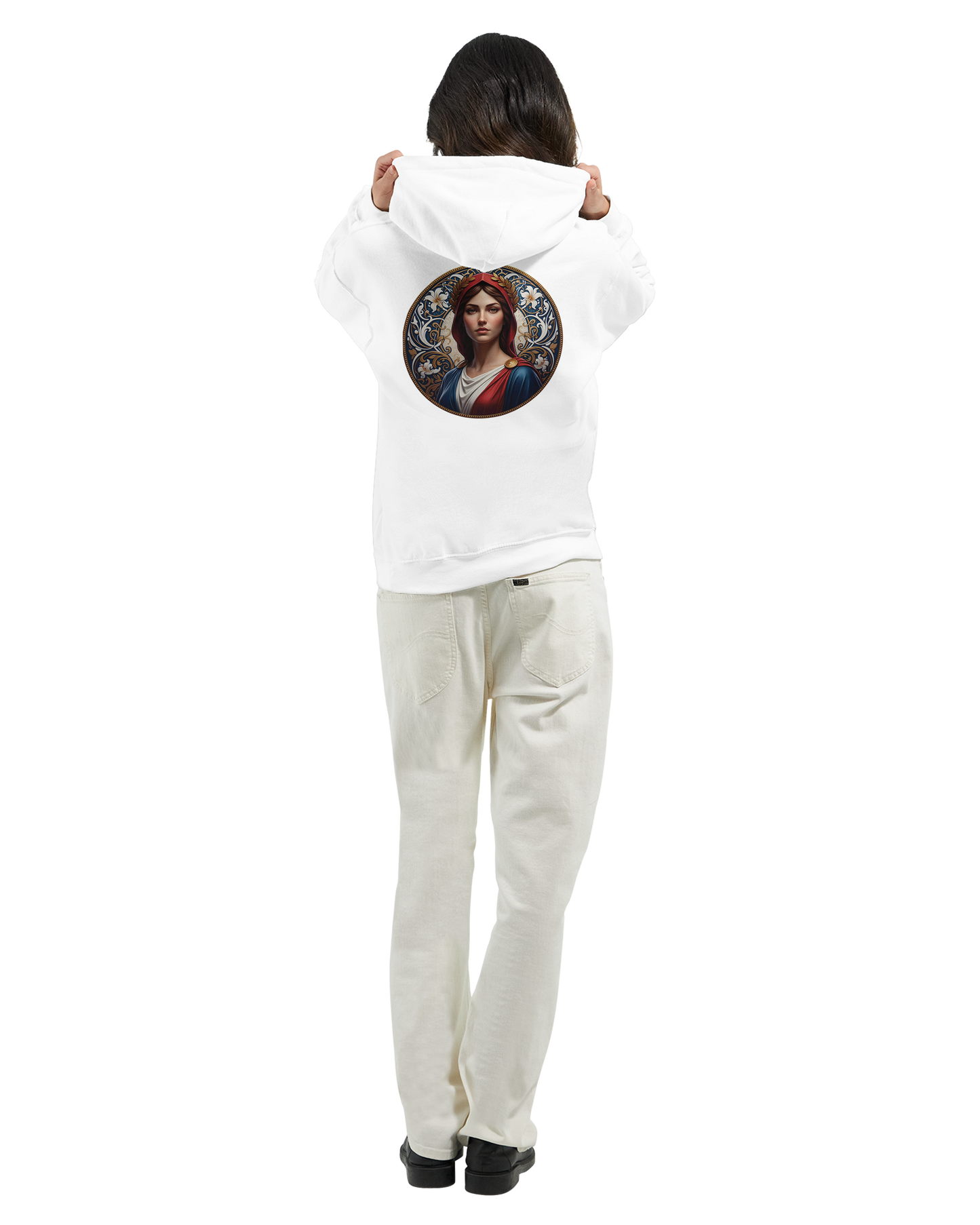 Sweat à capuche femme Marianne - Hoodie en coton et polyester