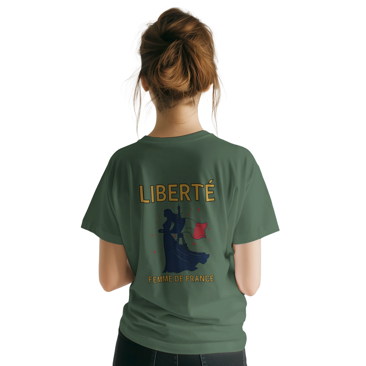 T-shirt Femme Liberté Classique – Col Ras du Cou Gildan 64000