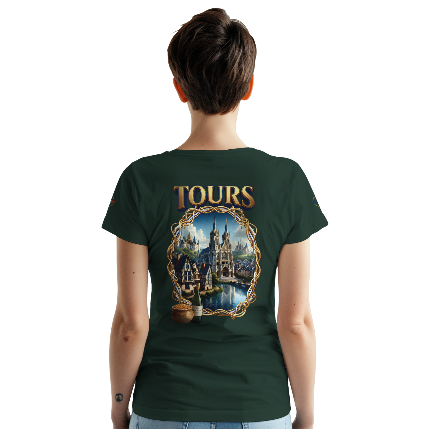 T-shirt Unisexe Tours Ville de France – Coton Épais Premium
