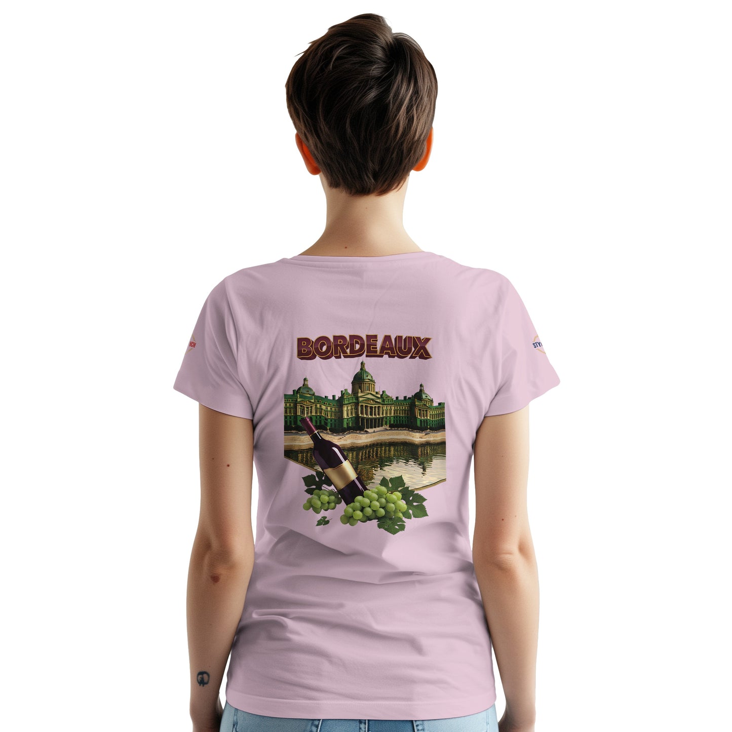 T-shirt Unisexe Bordeaux Ville de France – Coton Épais Premium