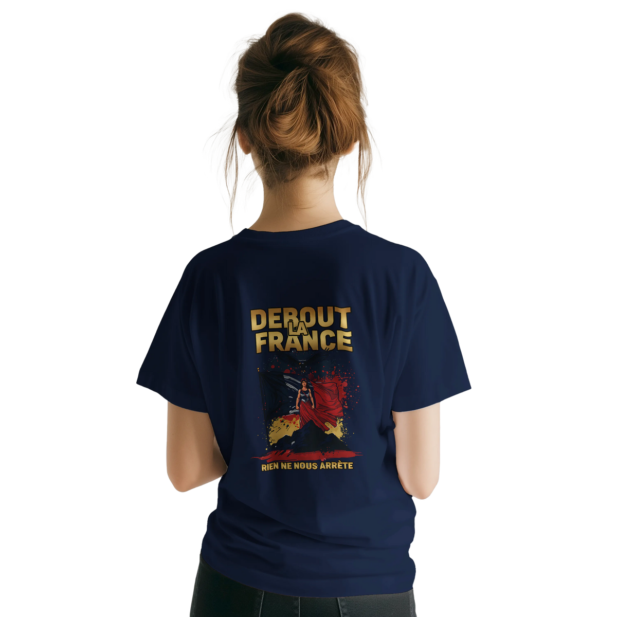 T-shirt Femme Debout la France – Coton Premium