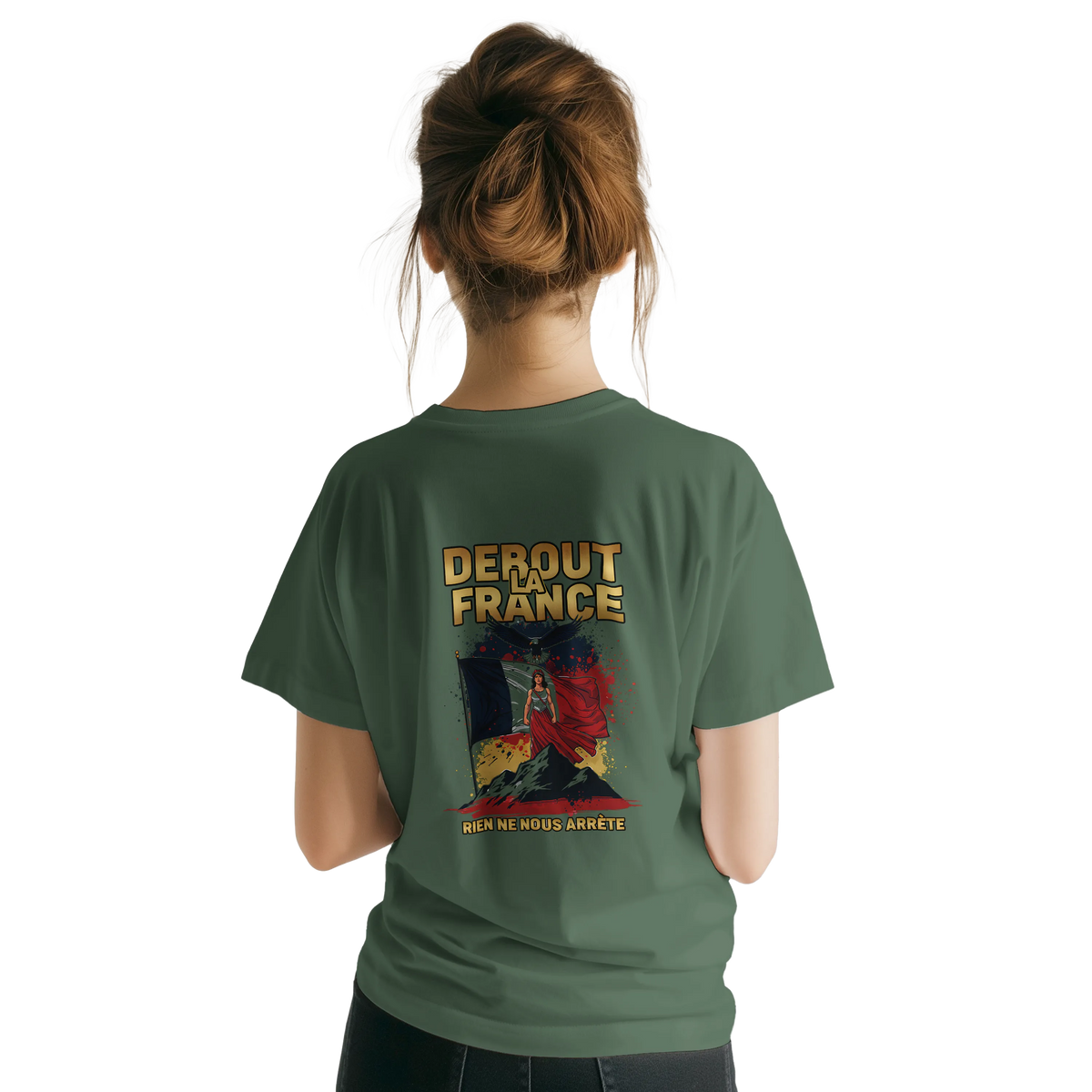 T-shirt Femme Debout la France – Coton Premium