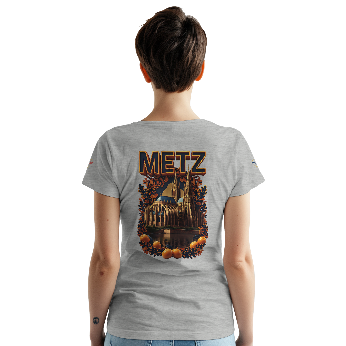 T-shirt Unisexe Metz - Design Ville de France en Coton Épais