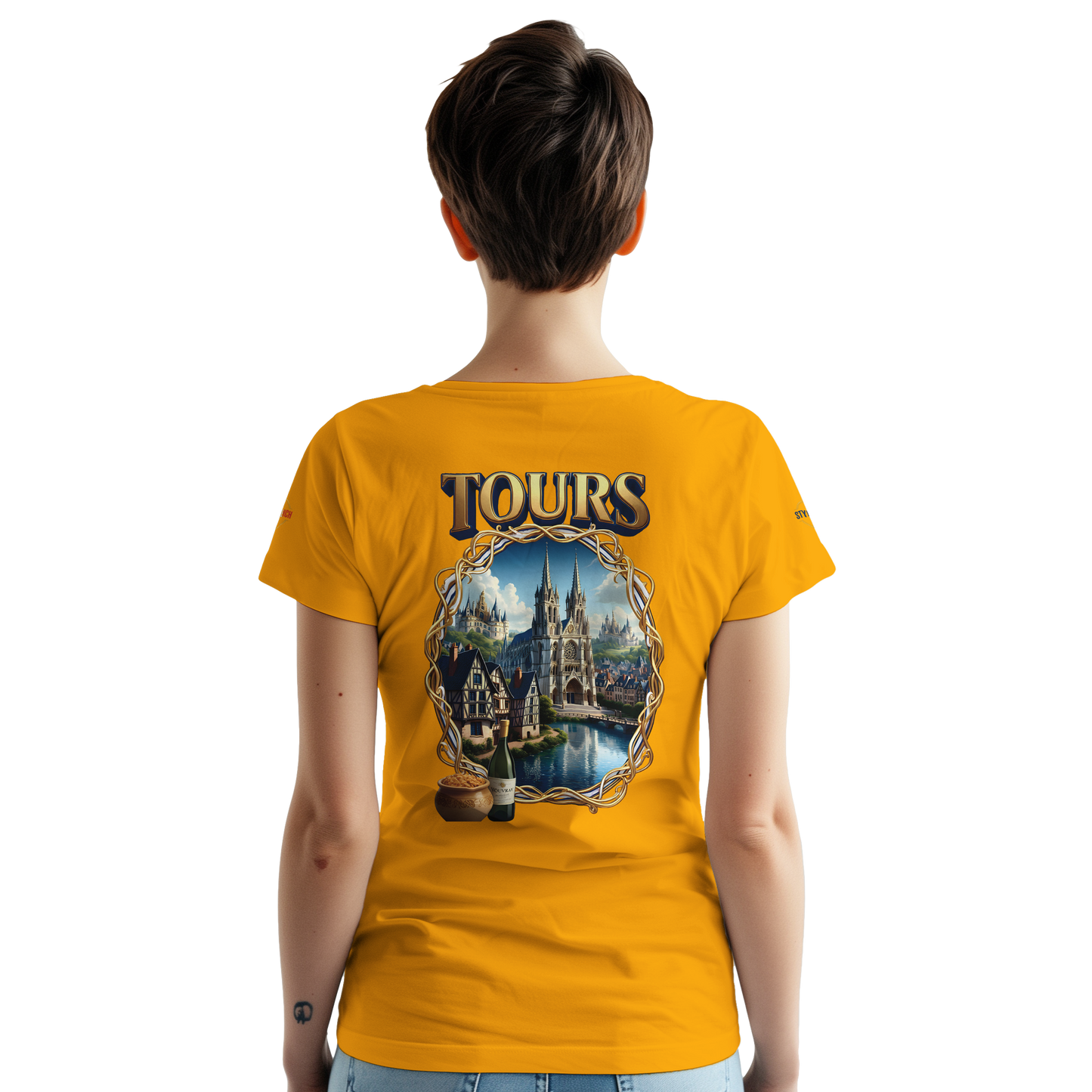 T-shirt Unisexe Tours Ville de France – Coton Épais Premium