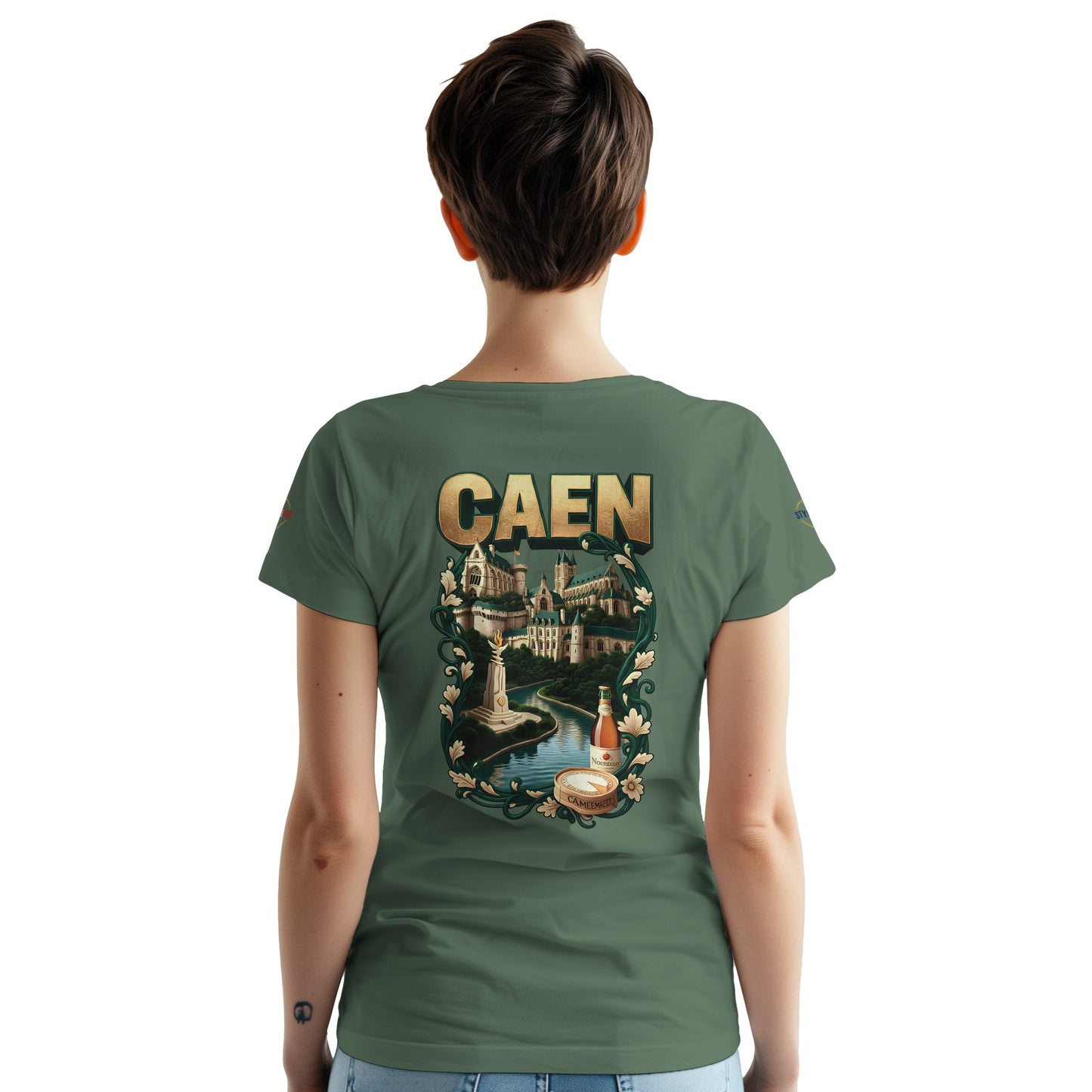 T-shirt Unisexe Caen - Ville de France - Design Classique en Coton