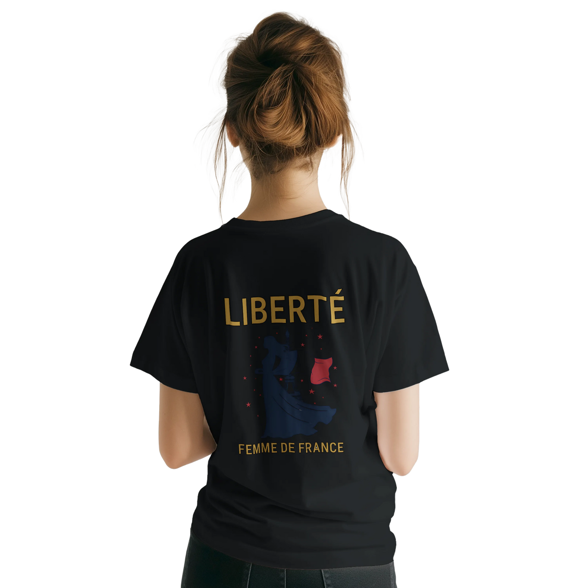 T-shirt Femme Liberté Classique – Col Ras du Cou Gildan 64000