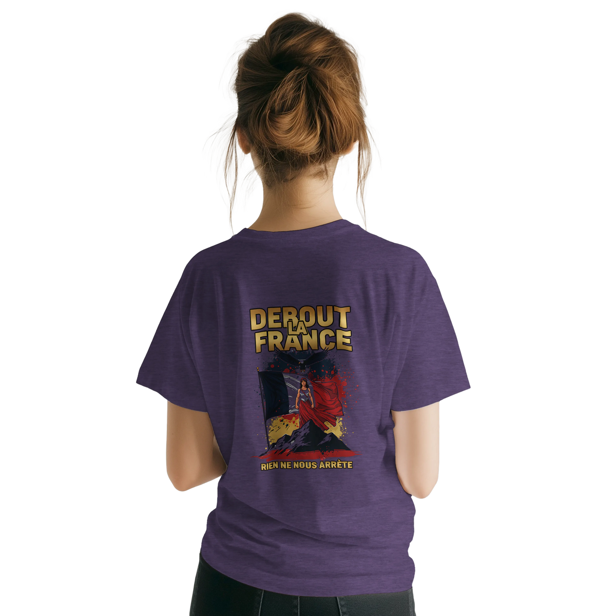 T-shirt Femme Debout la France – Coton Premium