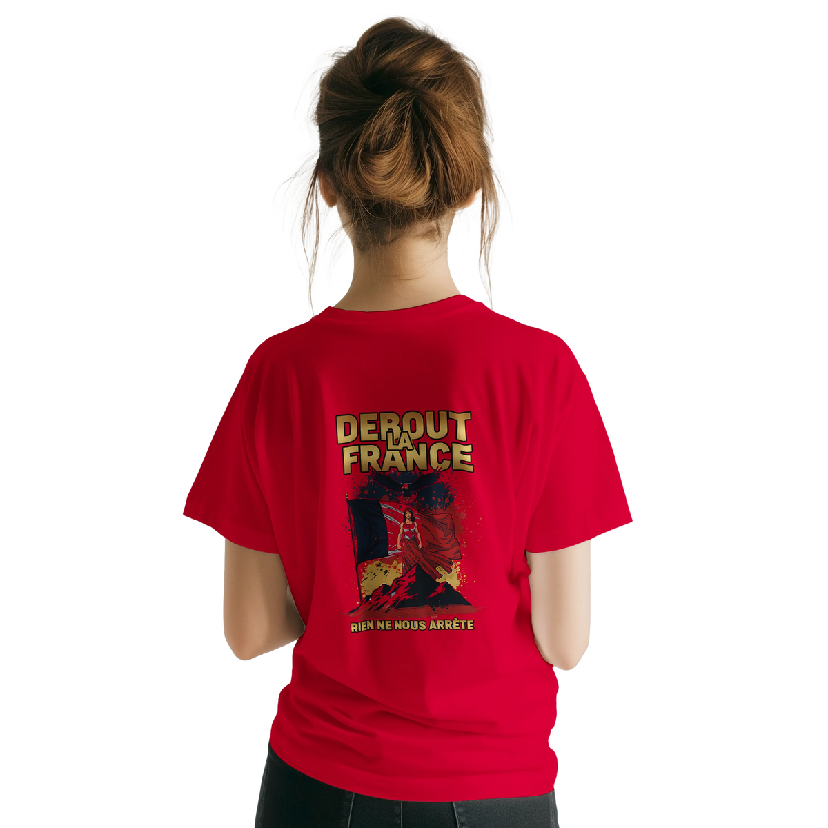 T-shirt Femme Debout la France – Coton Premium