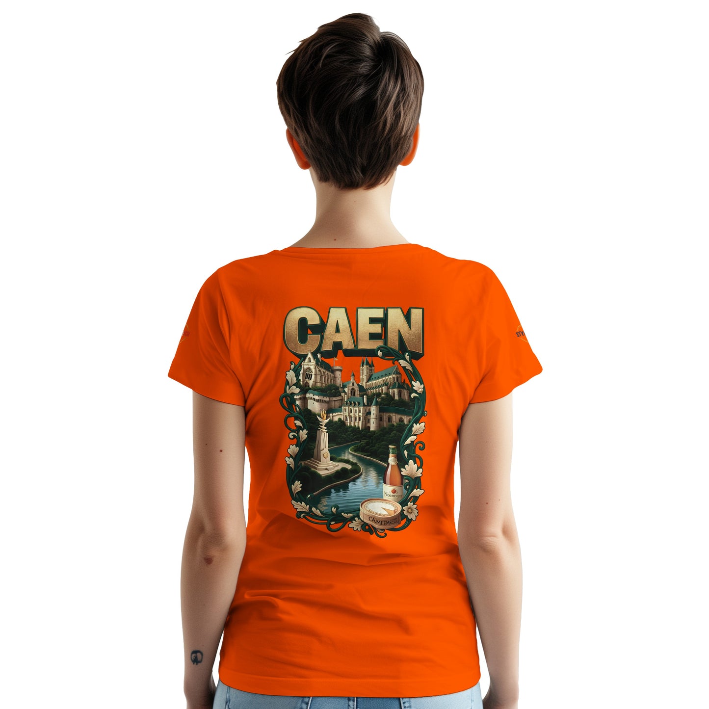 T-shirt Unisexe Caen - Ville de France - Design Classique en Coton