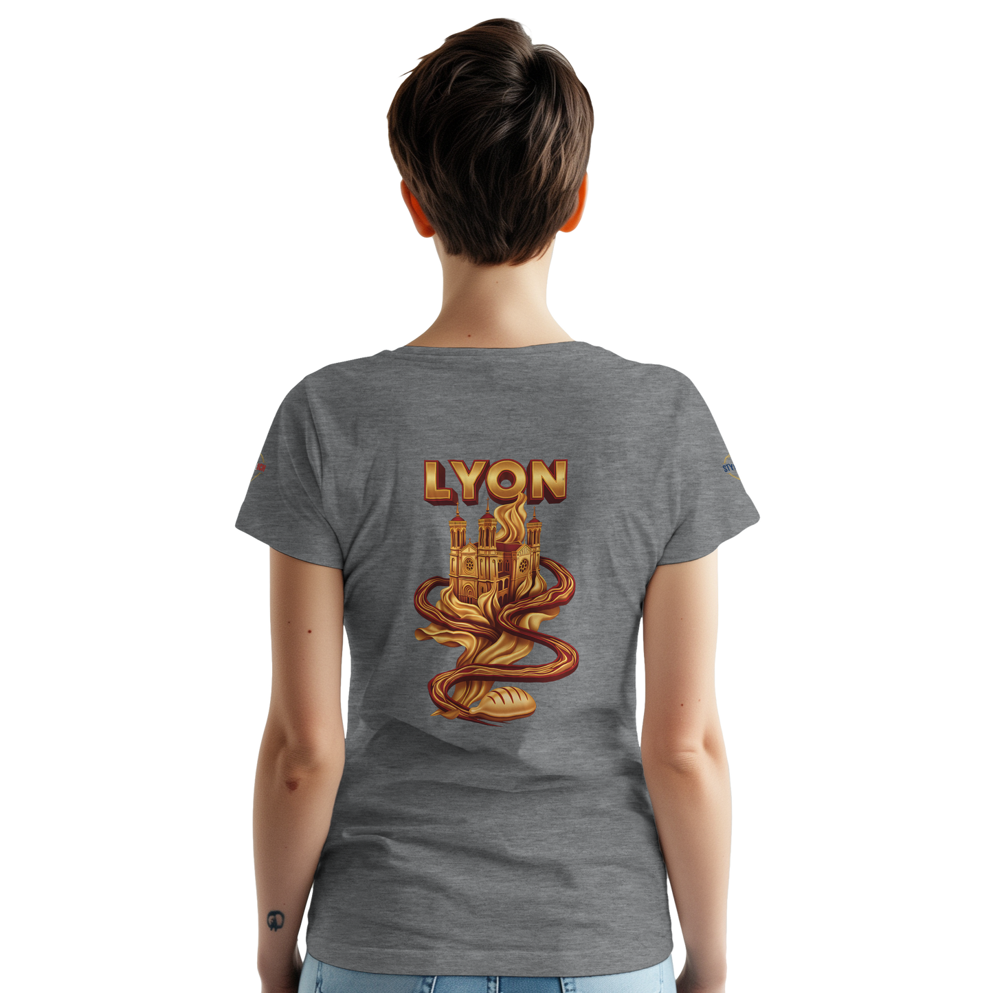T-Shirt Unisexe Lyon - Design Ville de France - 100% Coton