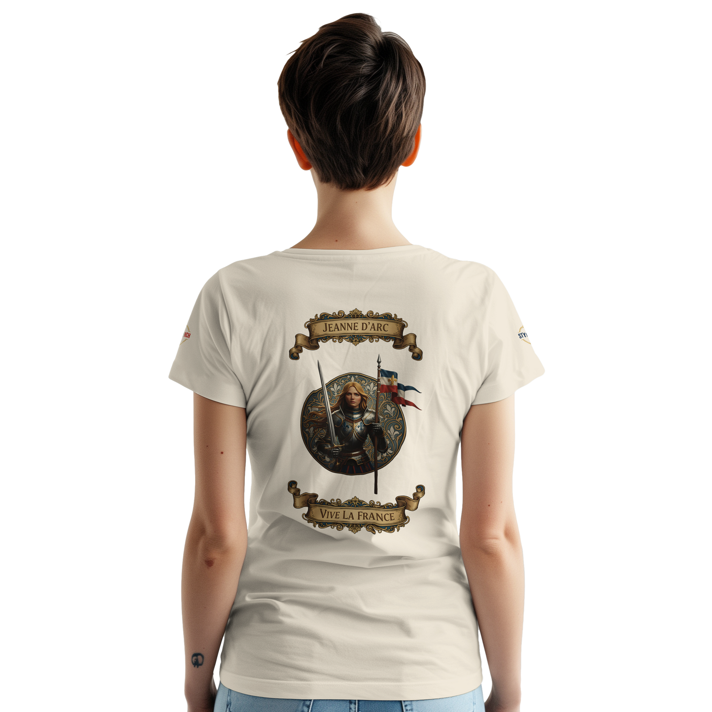 T-shirt Femme Jeanne d'Arc - Symbole Iconique en Coton Premium