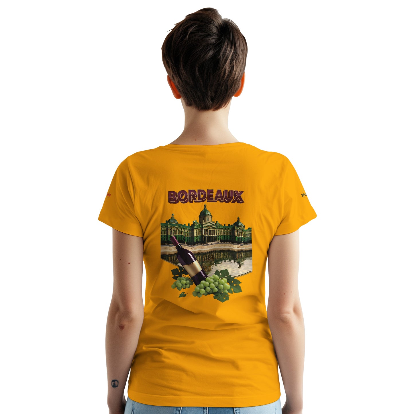 T-shirt Unisexe Bordeaux Ville de France – Coton Épais Premium