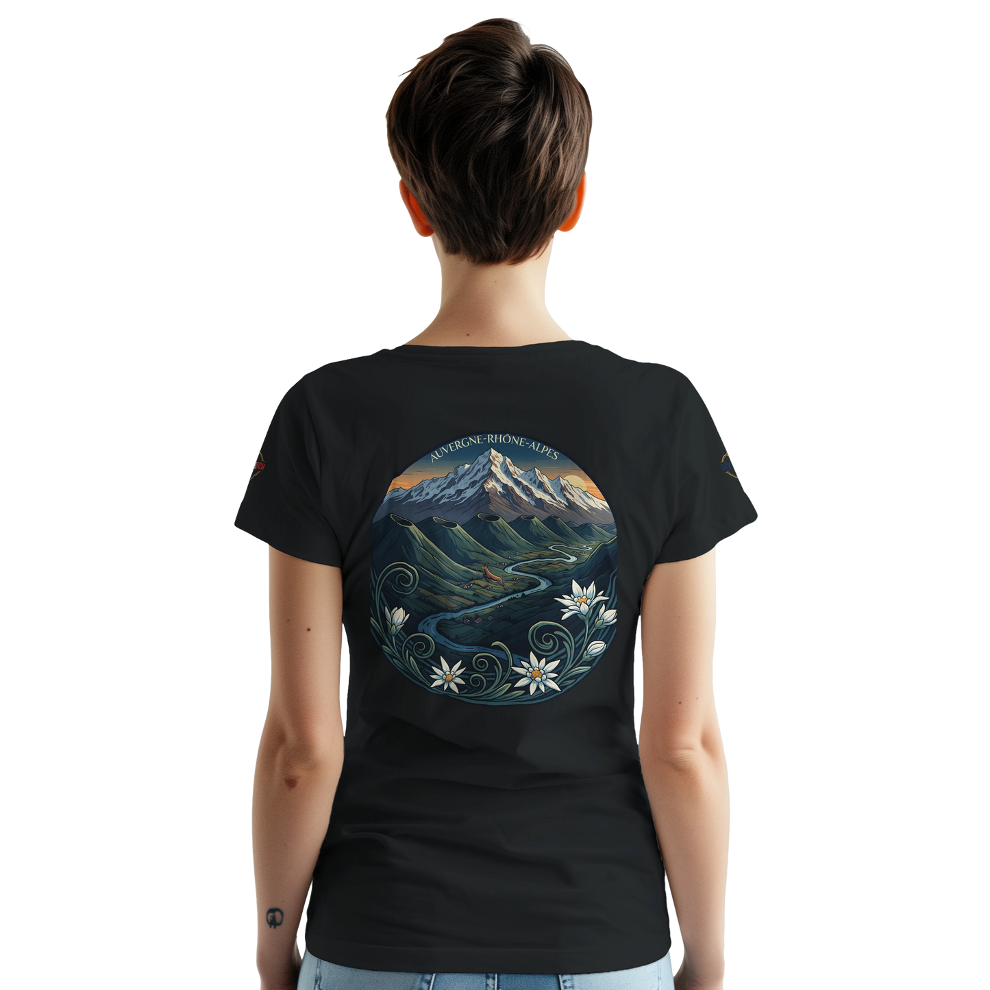 T-Shirt  Auvergne -Rhône -Alpes – Coupe Confortable et Durable