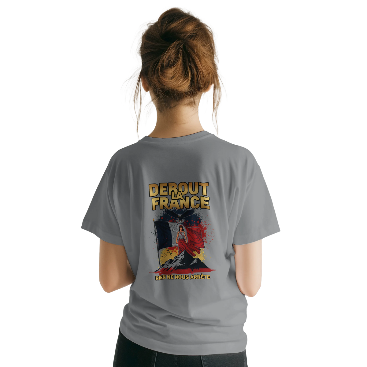 T-shirt Femme Debout la France – Coton Premium