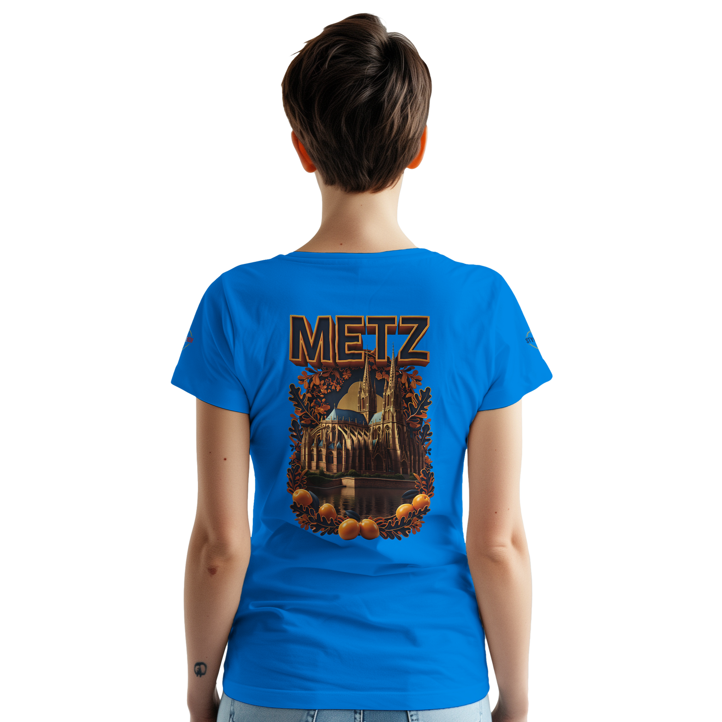 T-shirt Unisexe Metz - Design Ville de France en Coton Épais