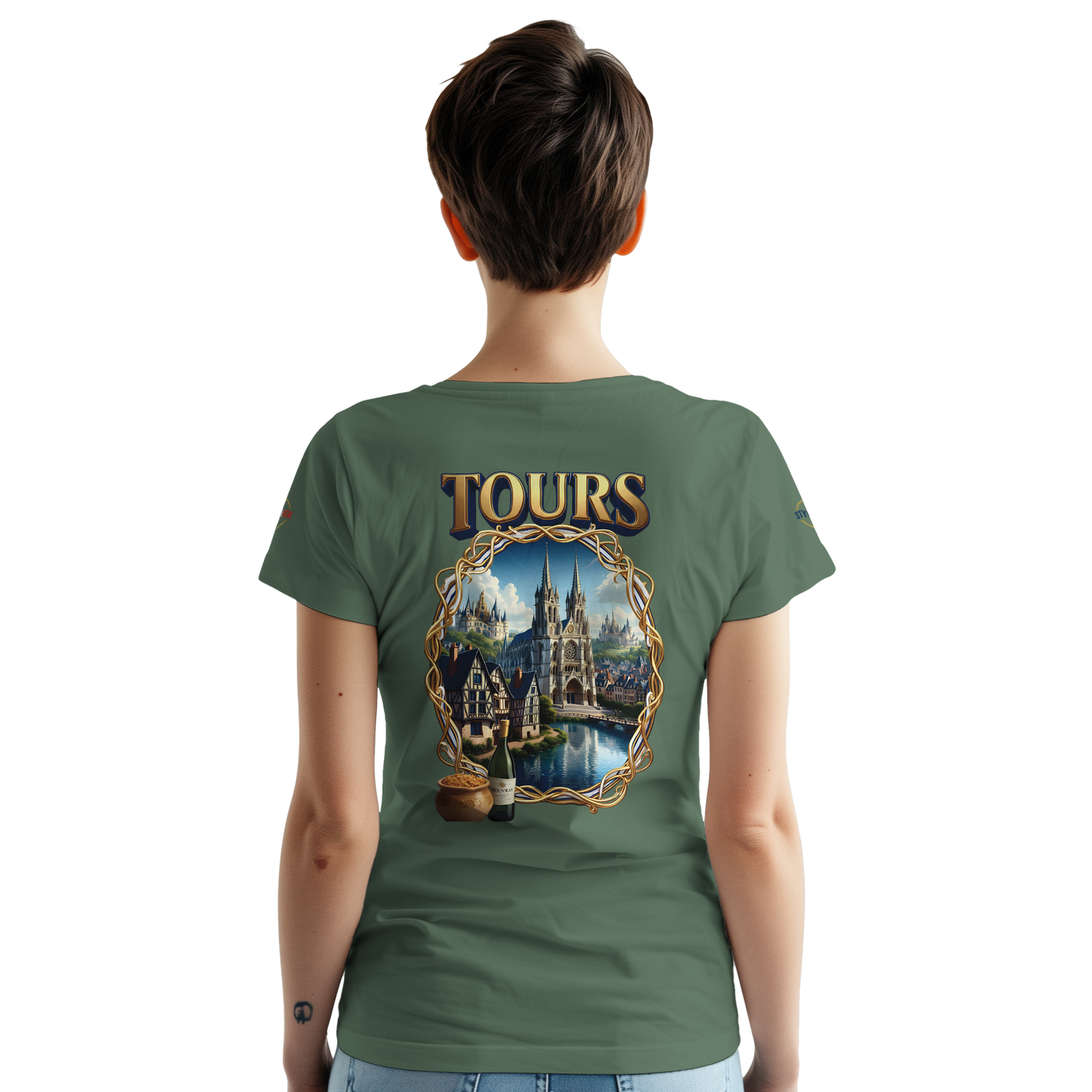 T-shirt Unisexe Tours Ville de France – Coton Épais Premium