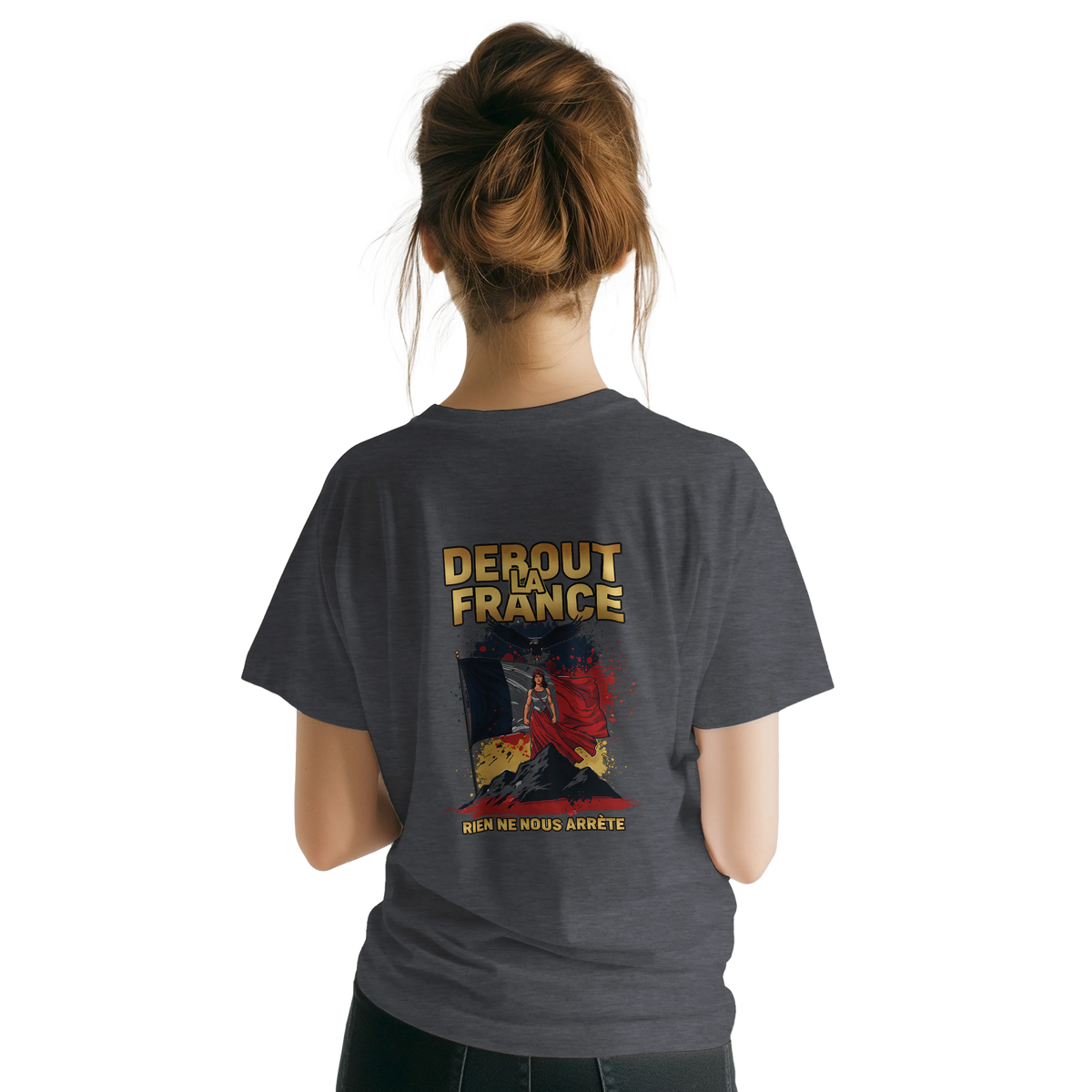 T-shirt Femme Debout la France – Coton Premium