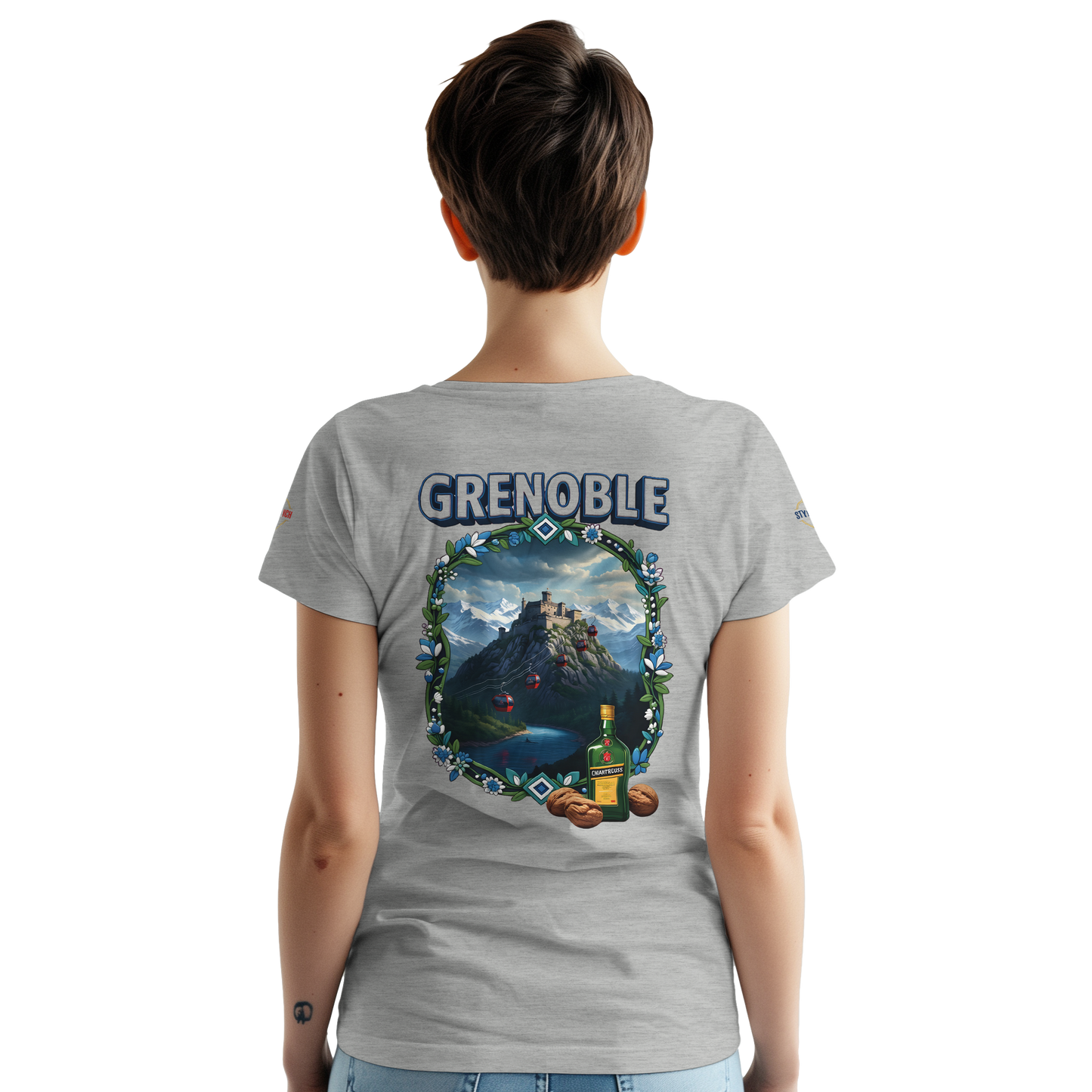 T-shirt Unisexe Grenoble - Ville de France - Coton Premium