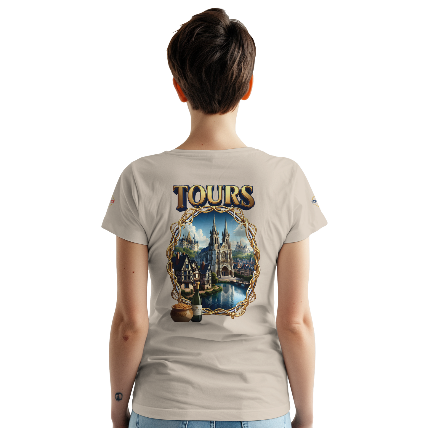 T-shirt Unisexe Tours Ville de France – Coton Épais Premium