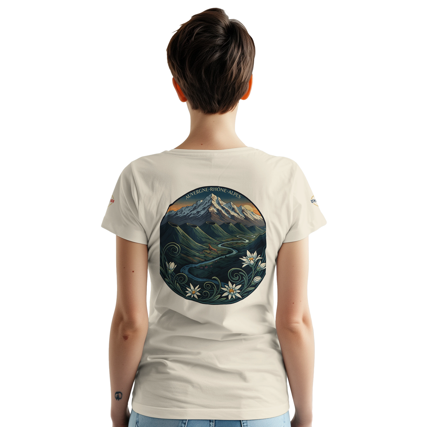 T-Shirt  Auvergne -Rhône -Alpes – Coupe Confortable et Durable