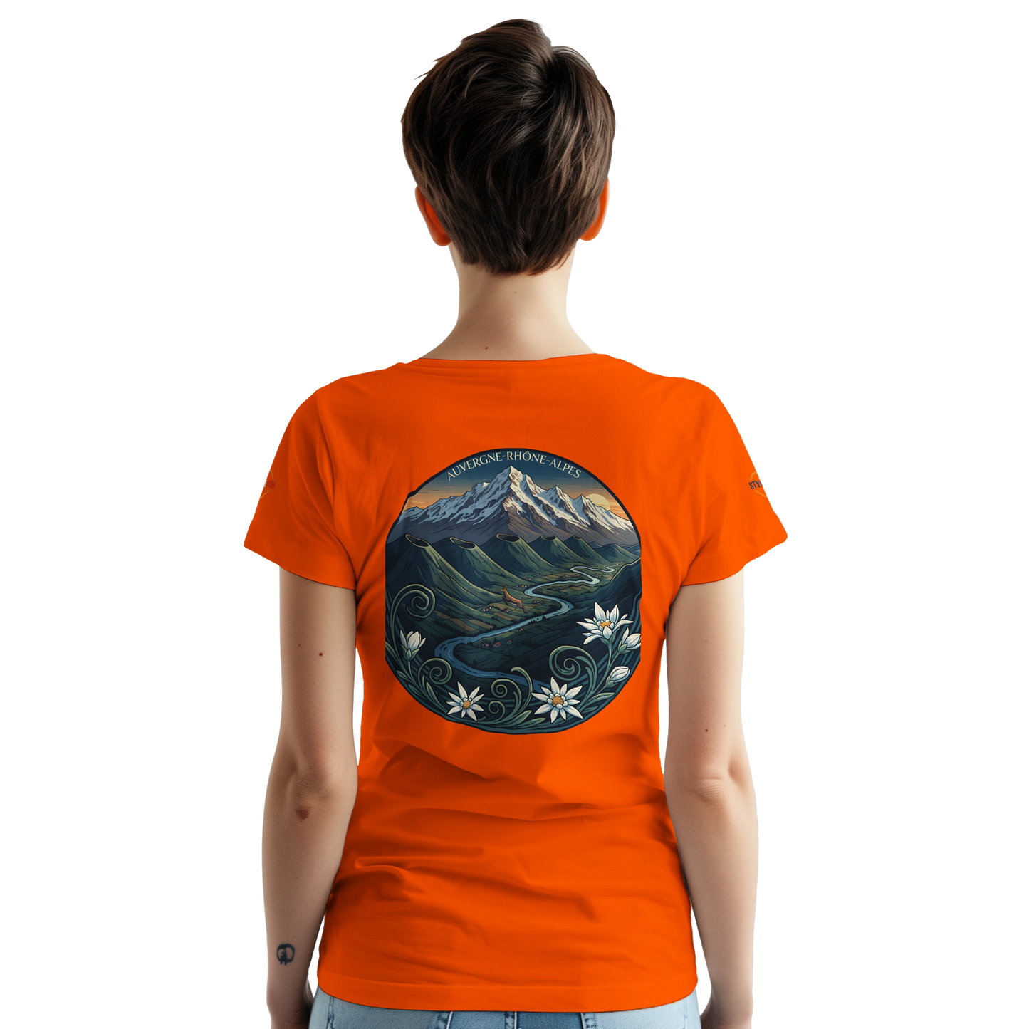 T-Shirt  Auvergne -Rhône -Alpes – Coupe Confortable et Durable