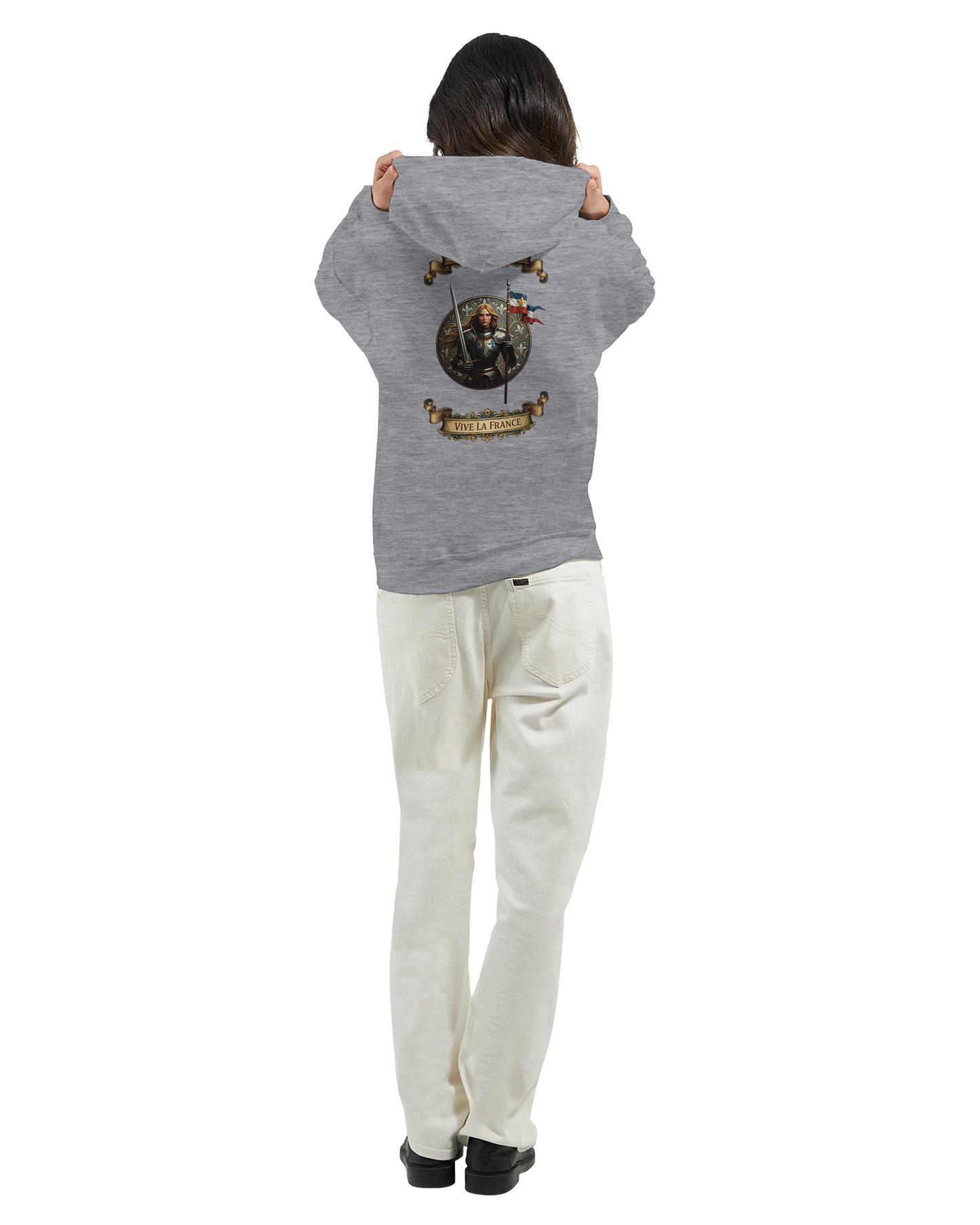 Sweat à Capuche Femme Jeanne d'Arc - Hoodie Confortable et Résistant