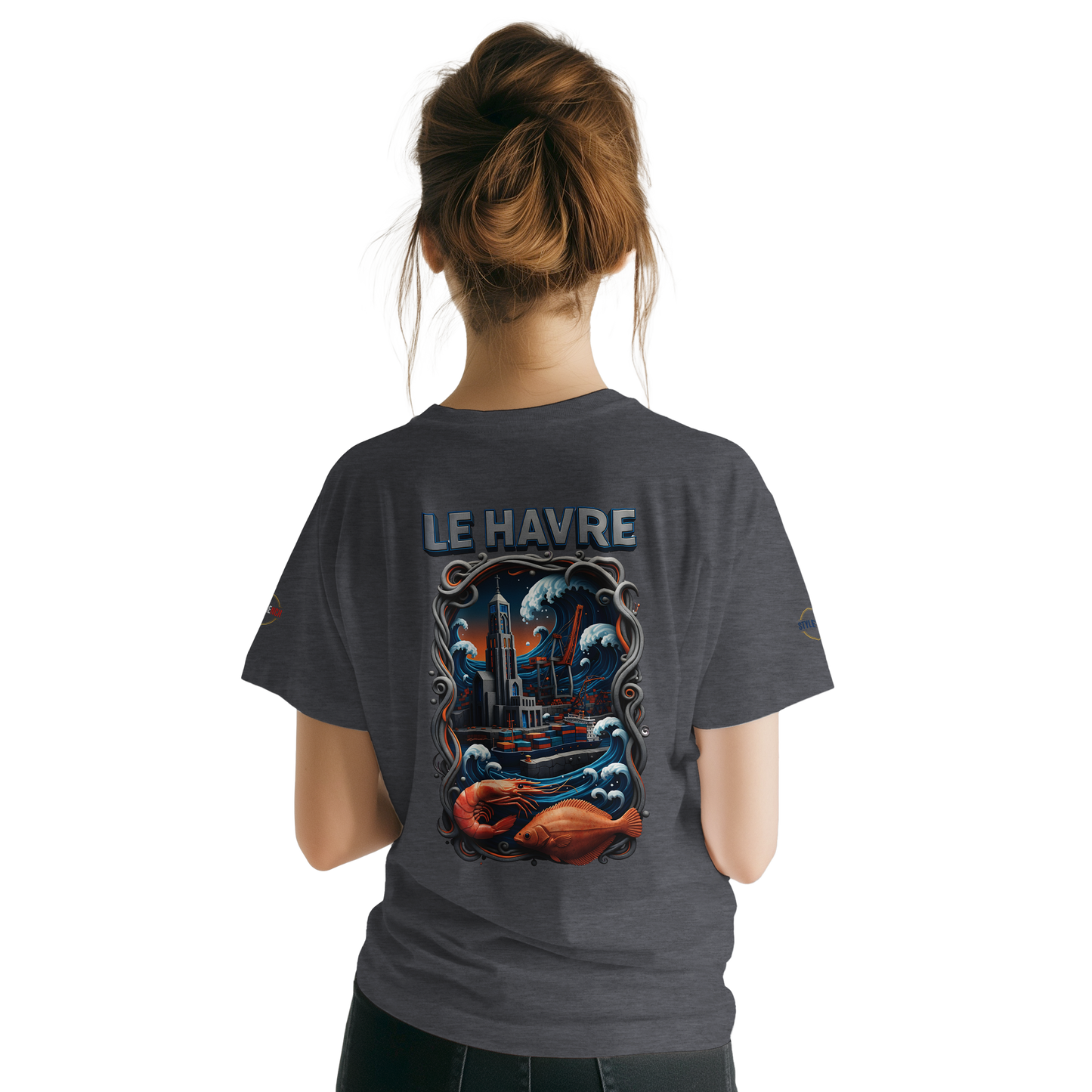 T-shirt Unisexe Le Havre – Coton Doux Premium pour Impression DTG