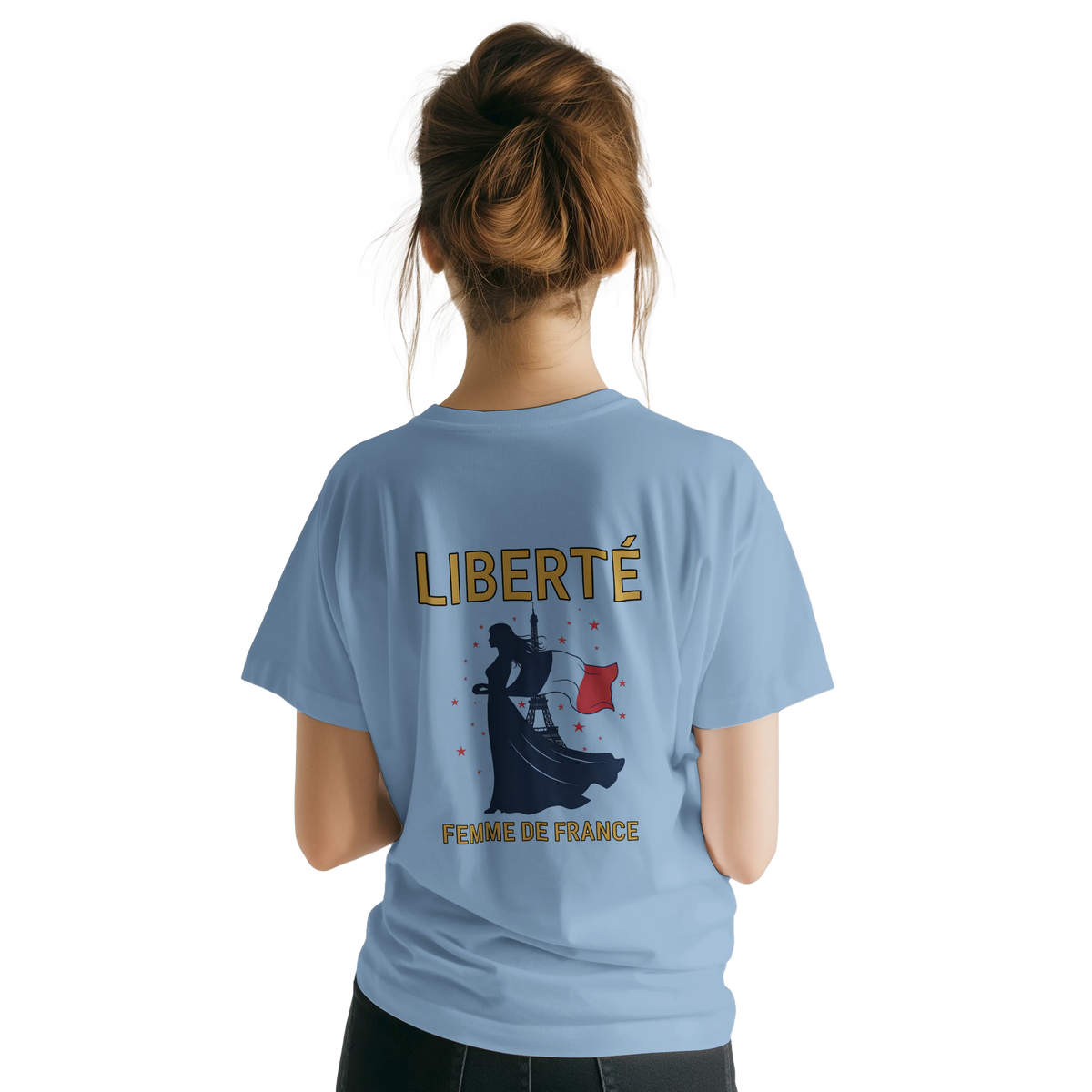 T-shirt Femme Liberté Classique – Col Ras du Cou Gildan 64000