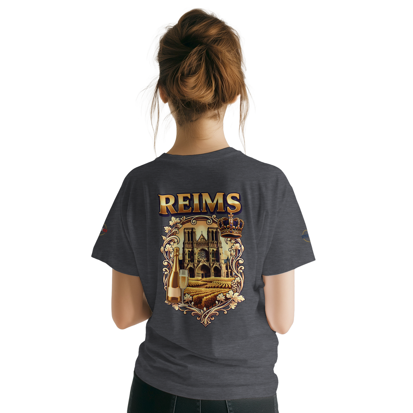 T-shirt Unisexe Reims - Ville de France - Design Premium