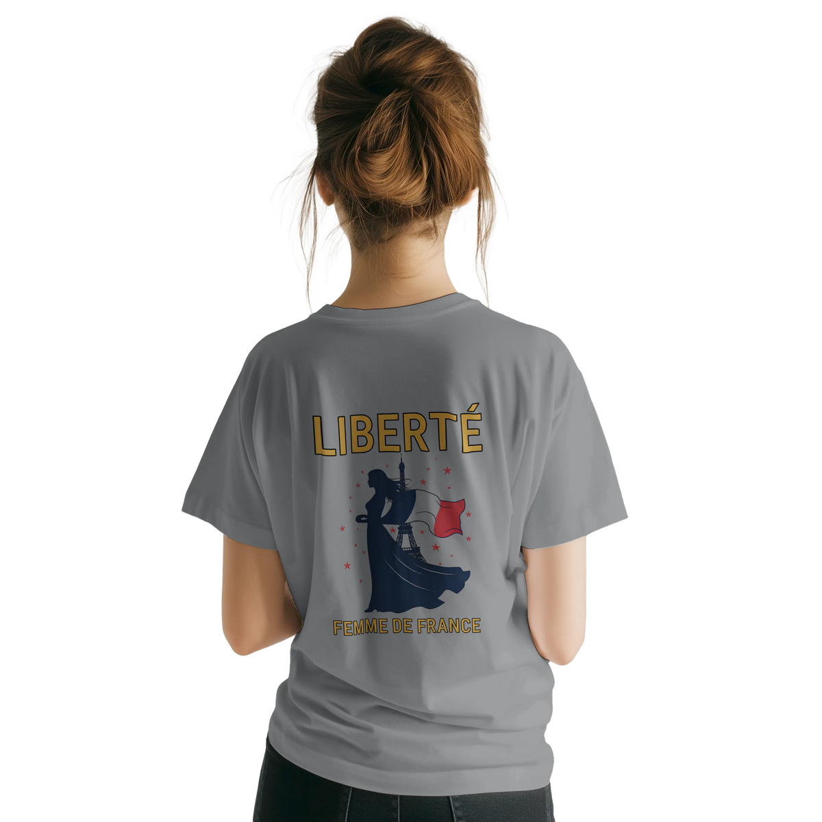 T-shirt Femme Liberté Classique – Col Ras du Cou Gildan 64000