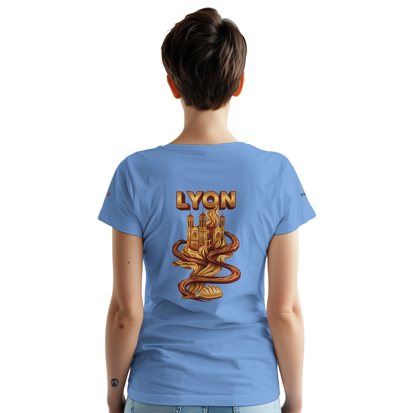 T-Shirt Unisexe Lyon - Design Ville de France - 100% Coton