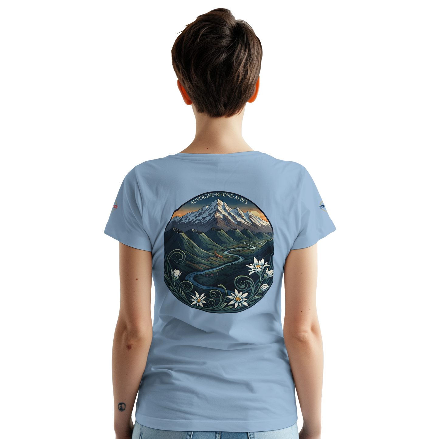 T-Shirt  Auvergne -Rhône -Alpes – Coupe Confortable et Durable