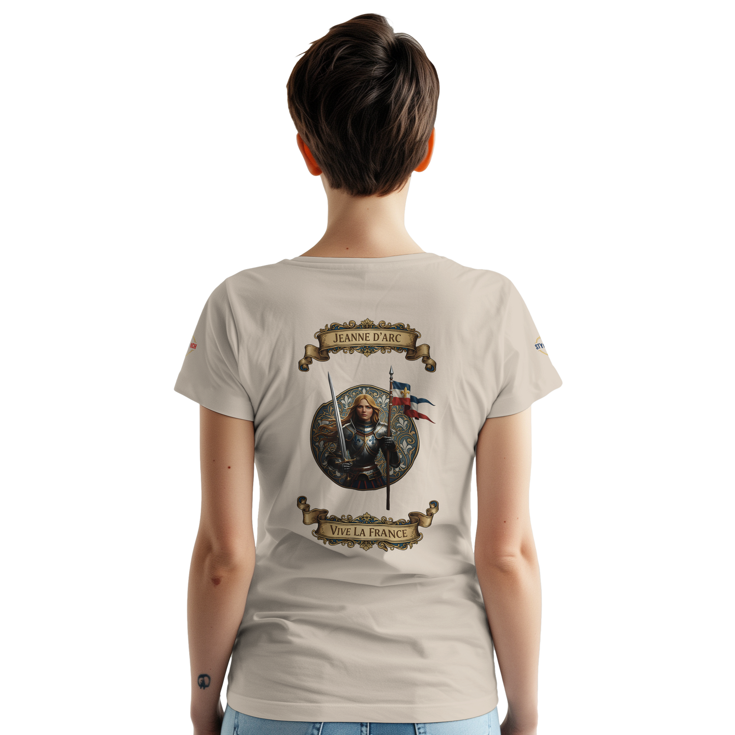 T-shirt Femme Jeanne d'Arc - Symbole Iconique en Coton Premium