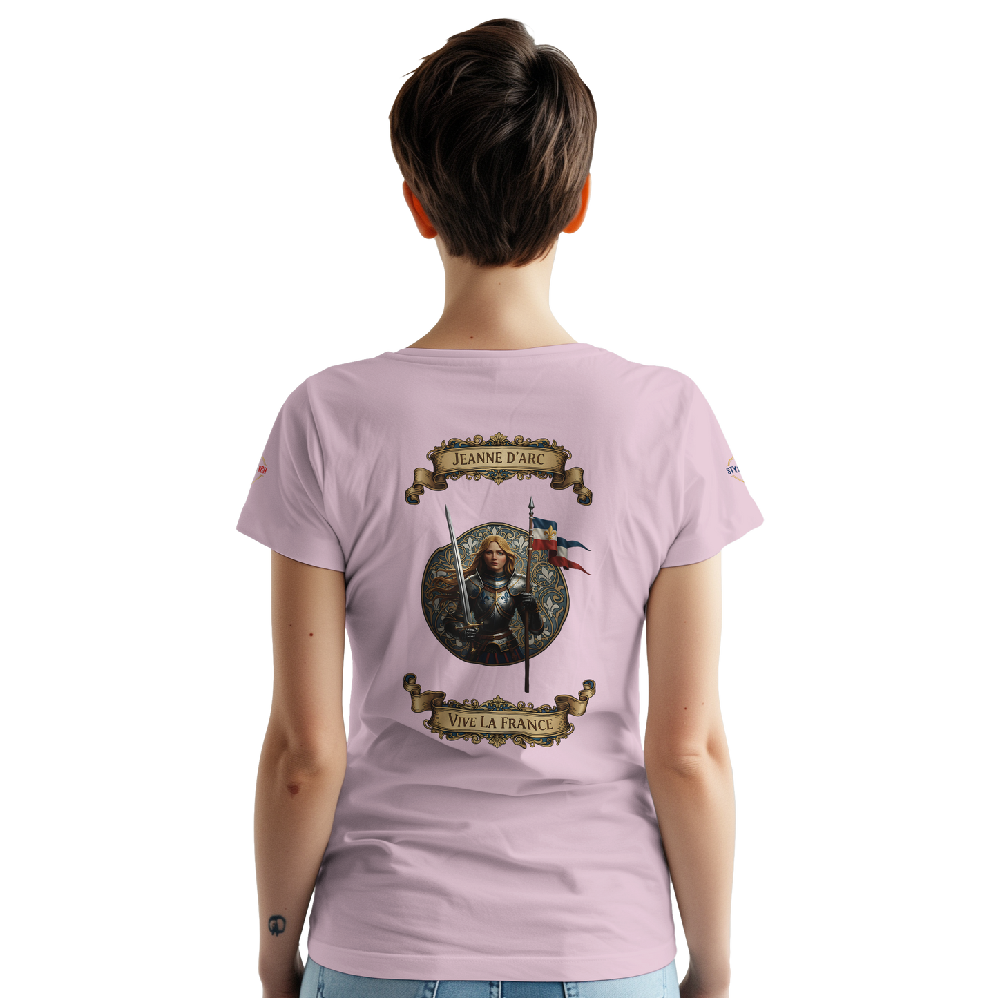 T-shirt Femme Jeanne d'Arc - Symbole Iconique en Coton Premium