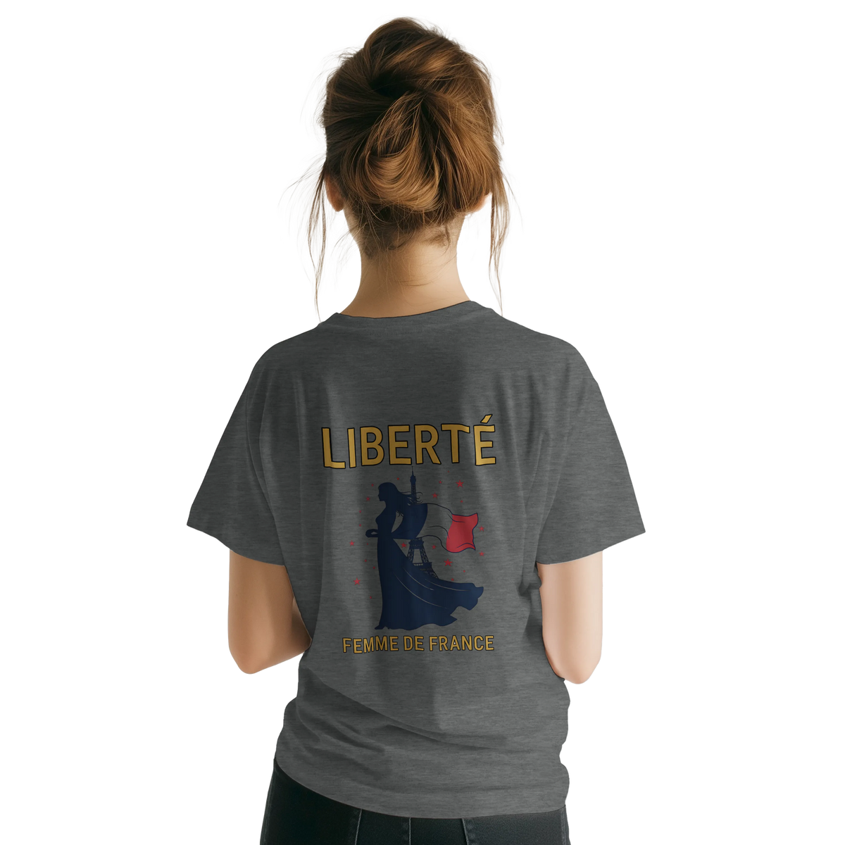 T-shirt Femme Liberté Classique – Col Ras du Cou Gildan 64000