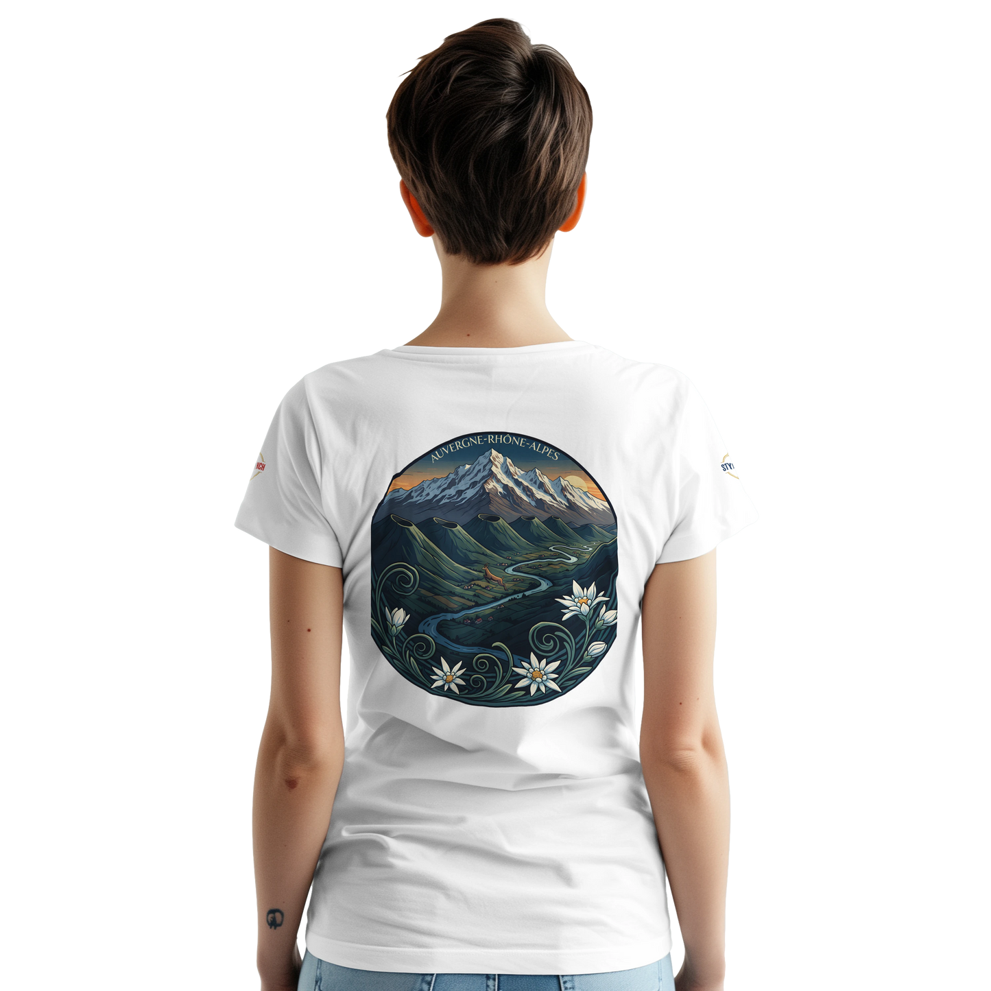 T-Shirt  Auvergne -Rhône -Alpes – Coupe Confortable et Durable