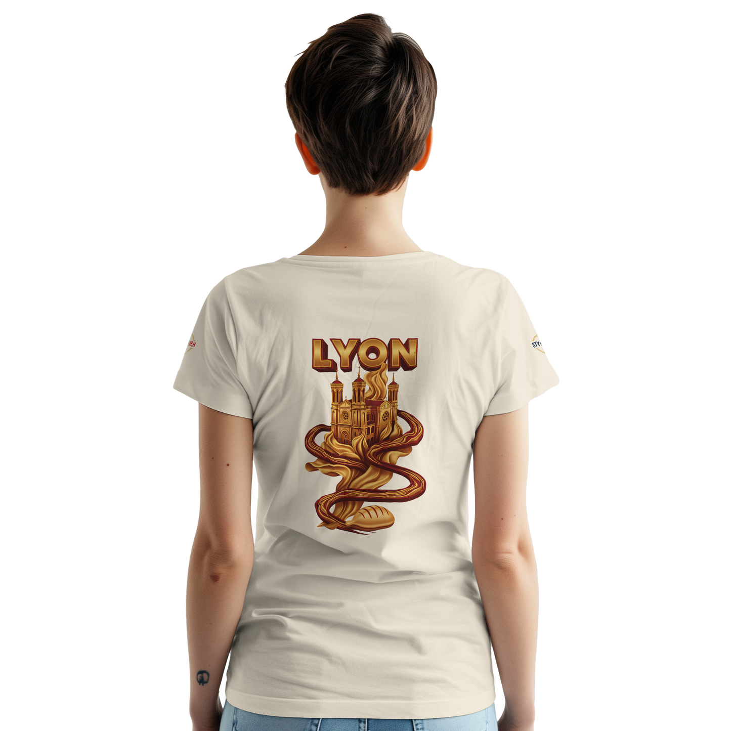 T-Shirt Unisexe Lyon - Design Ville de France - 100% Coton