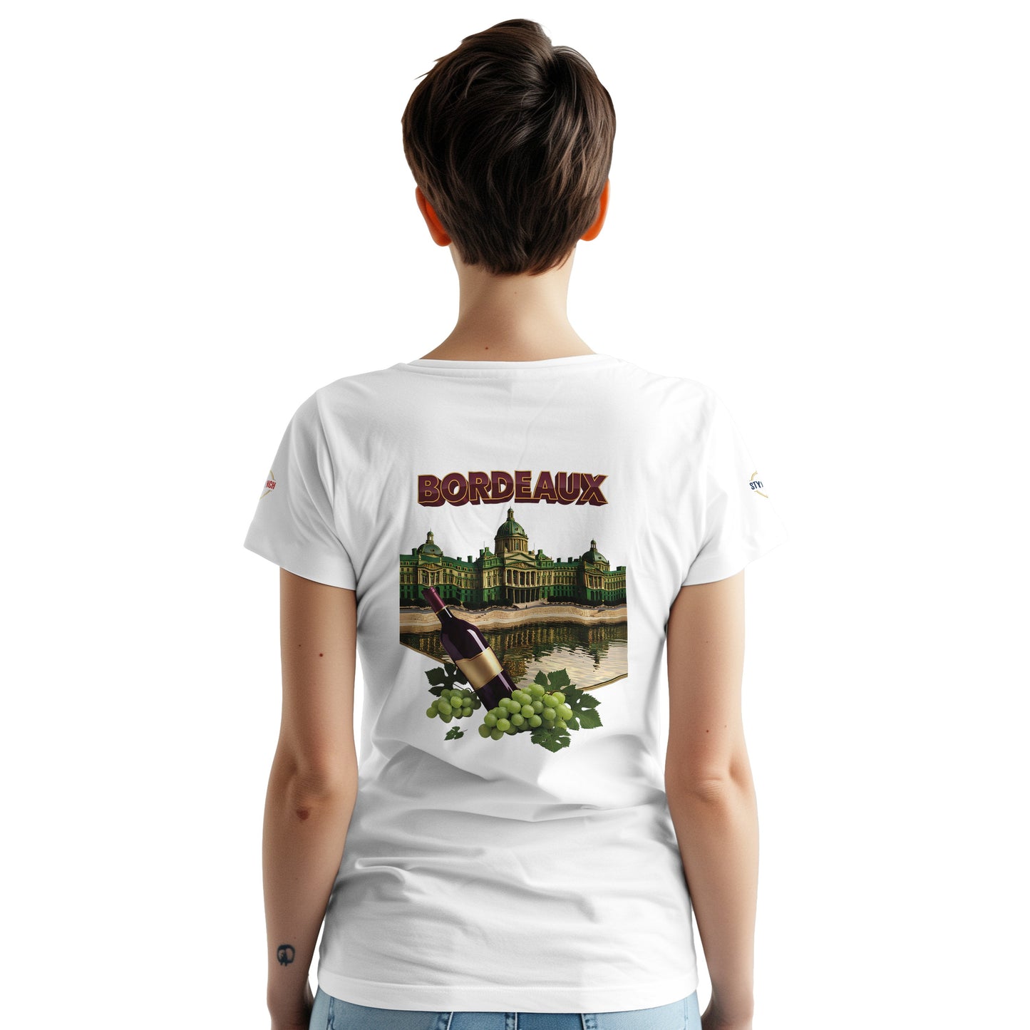 T-shirt Unisexe Bordeaux Ville de France – Coton Épais Premium