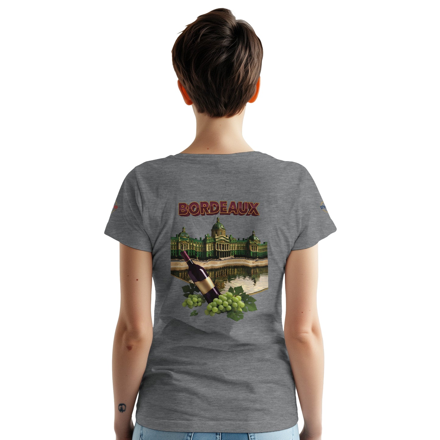 T-shirt Unisexe Bordeaux Ville de France – Coton Épais Premium