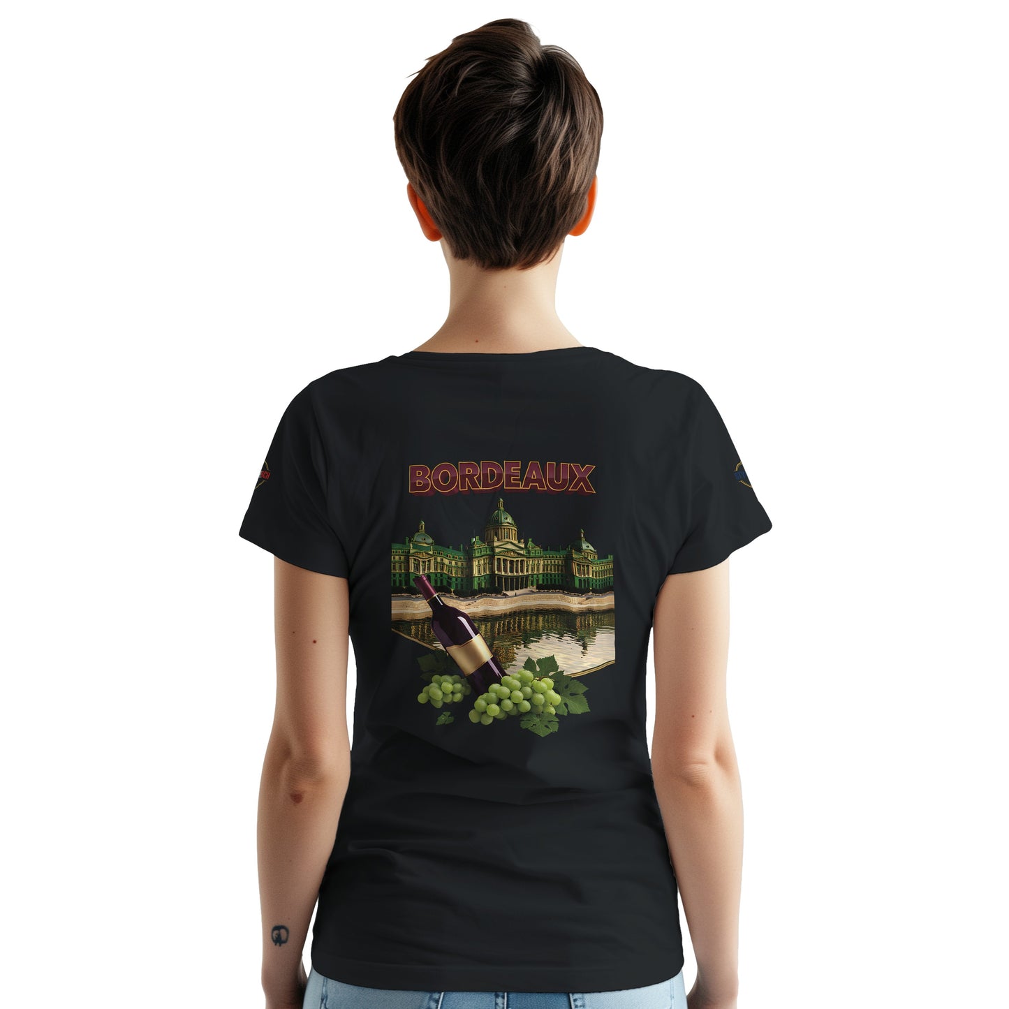 T-shirt Unisexe Bordeaux Ville de France – Coton Épais Premium