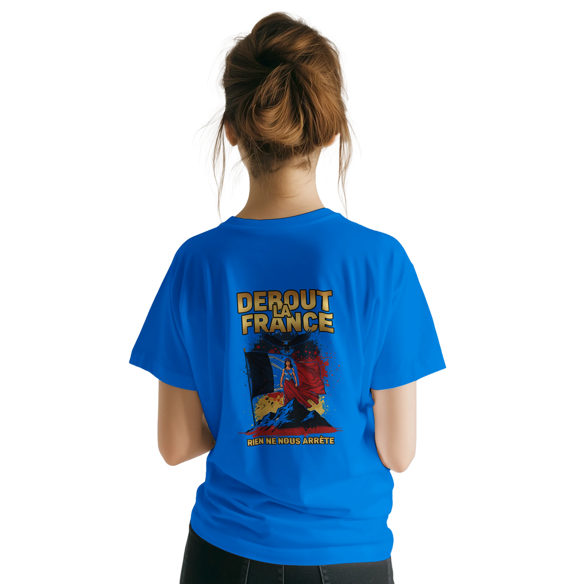 T-shirt Femme Debout la France – Coton Premium