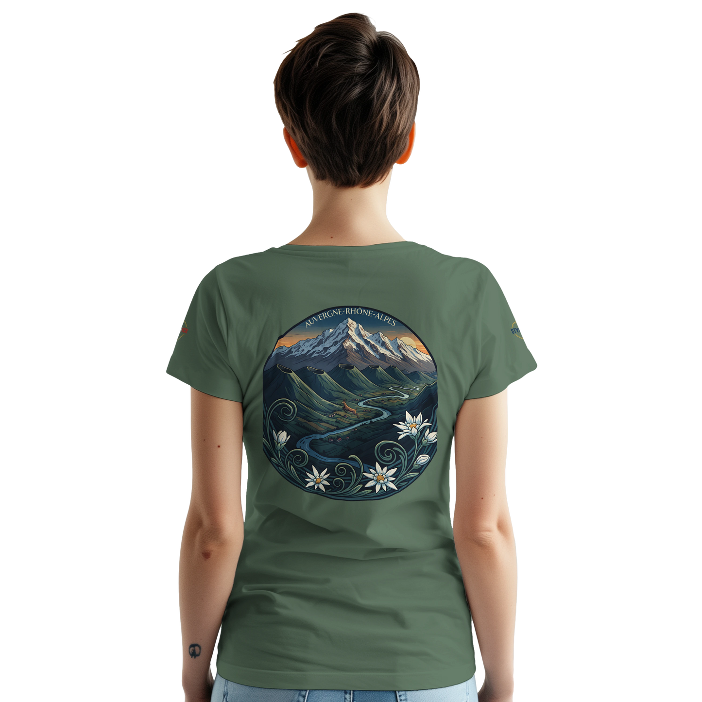 T-Shirt  Auvergne -Rhône -Alpes – Coupe Confortable et Durable