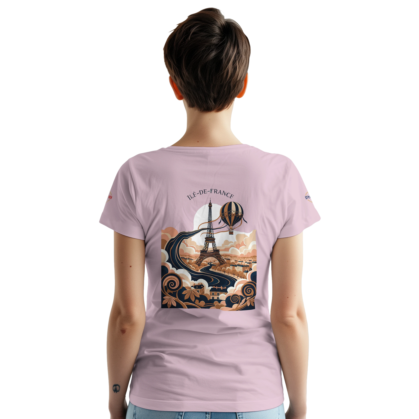 T-shirt Unisexe Île-de-France – Coton Épais à Coupe Classique