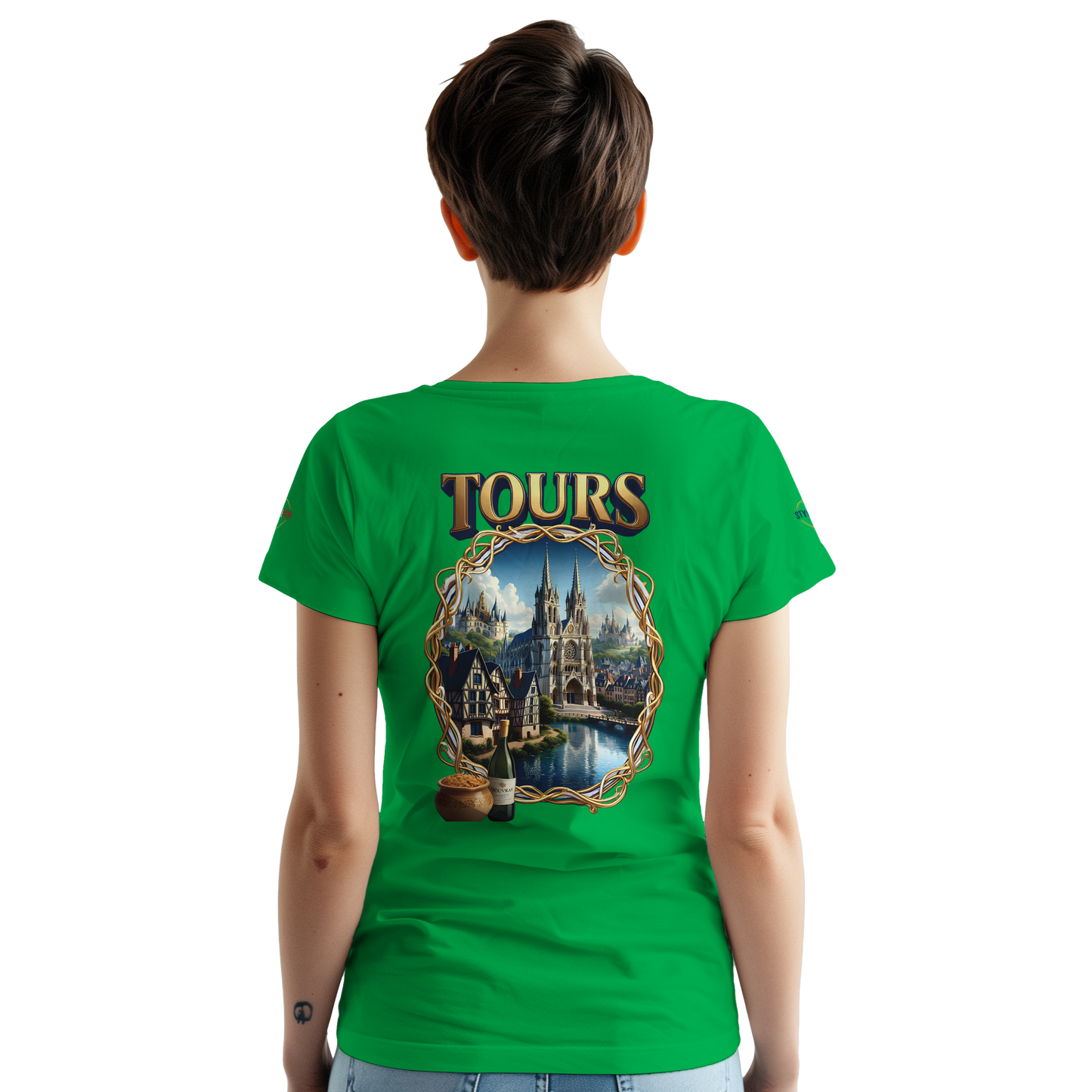 T-shirt Unisexe Tours Ville de France – Coton Épais Premium